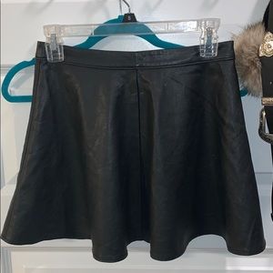 Black Leather Skirt